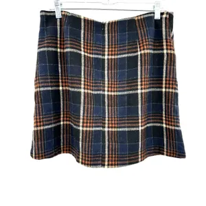 Mittoshop Size‎ Large Skirt Black Plaid Mini Pockets Academic Workwear School thumbnail 2