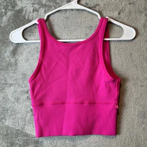 Lululemon Power Pivot Ribbed Tank Top Sonic Pink Size‎ 2 thumbnail 5