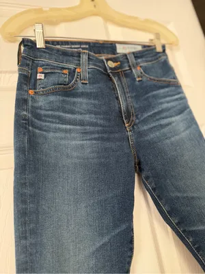 AG Dark Blue Wash “The Farrah Skinny Ankle” thumbnail 4