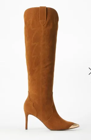 Suede Heeled Cowgirl Boots thumbnail 2