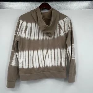 Madewell Resourced Cotton Retro Hoodie Sweatshirt tie dye burnished stone small thumbnail 8