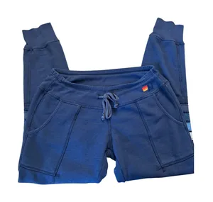 Aviator Nation Navy Moto Sweatpants blue Stripes Jogger size Small thumbnail 1