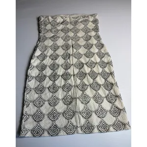 Alexia Admor New York Cream Black‎ Strapless Dress Small Patterned thumbnail 5