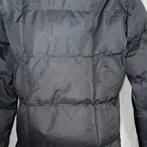 Daisy Black Quilted Puffer Jacket with High Collar thumbnail 7