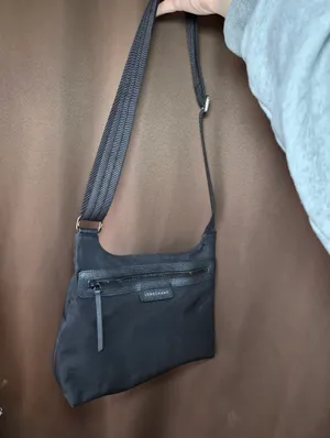 Longchamp Black Nylon Shoulder Bag Adjustable Crossbody Purse thumbnail 7
