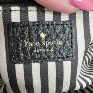 Kate Spade Lydia Southport Ave Shoulder Bag Large New York Black Pebbled Leather thumbnail 15
