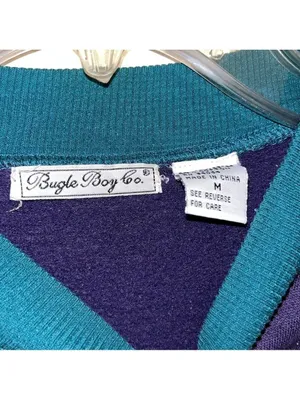 Bugle Boy Co Sweatshirt Medium Embroidery Pullover unisex thumbnail 3