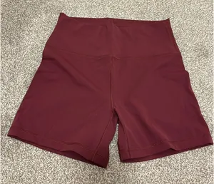 Maroon Aritzia Golden Boxer Shorts thumbnail 1