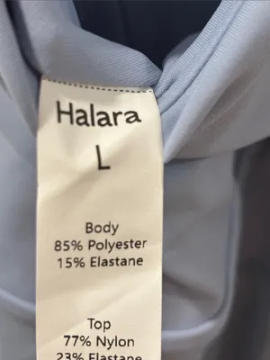 Halara Breezeful Backless Wide Leg Quick Dry Jumpsuit Sz L Ballad Blue New W Tag thumbnail 9