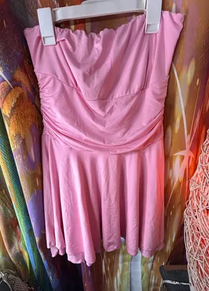 Pink Strapless Mini Dress ✨ Size XL thumbnail 1