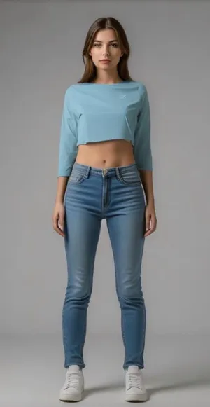 Women's Gymshark Long Sleeve Top Size S Blue thumbnail 1