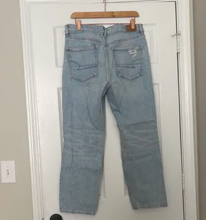 American Eagle super hi rise ankle straight jean thumbnail 3