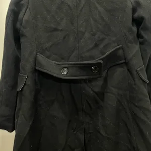 Kate Spade Black Wool Blend Notch Collar Coat Size Small $450 thumbnail 8