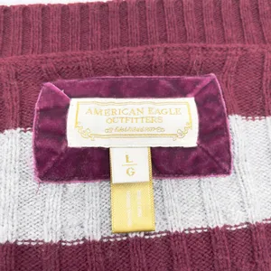 Vintage American Eagle Women Sweater Size L Cable Knit Preppy Y2K 90s Bella Swan thumbnail 7