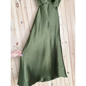 NWT Lulus Unmatched Elegance Olive Satin Sleeveless Midi Dress Cocktail Party XS thumbnail 5