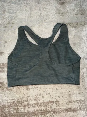 Nike Heather Grey Racerback Sports Bra thumbnail 6