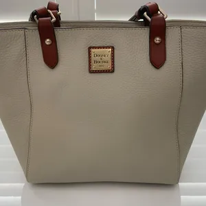 New Dooney & Bourke Janie‎ Leather Bone tote bag handbag thumbnail 2