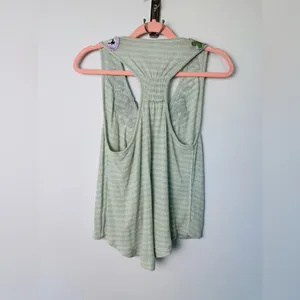 Free People Frida Embroidered Striped Faux Wrap Tank Top XS thumbnail 4