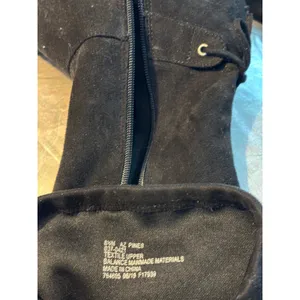 Aldo Black Faux Suede Over The Knee Boots Low Block Heel Size 37 US 6.5-7 thumbnail 2