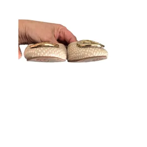 Tory Burch Reva Size 37 Beige Snake Print Leather Ballet Flats thumbnail 7