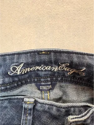 American Eagle Y2K Original Boot Jean Womens Low Rise Bootcut Distressed Stretch thumbnail 9