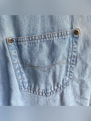 Ladies Justin Allen vintage western denim jean shirt casual fall winter Large thumbnail 3