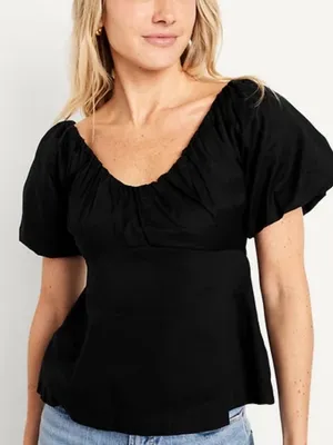 Old Navy Black Cotton Top Size XL thumbnail 1