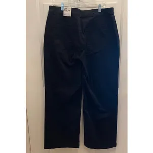 Old Navy Extra High‎ Rise Wide Leg Pants Black Stretch Twill Trousers 14 NWT thumbnail 3
