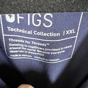 Figs Scrubs Casma Size XXL Dark Blue V Neck Short Sleeve Technical‎ Collection thumbnail 5