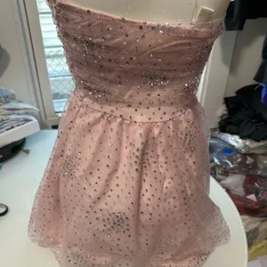 Forever 21 Glittering Cream Asymmetrical Dress thumbnail 3
