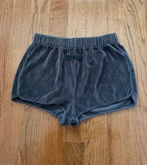 Fear of God Essentials Women's Iron Velour Beach Shorts thumbnail 3