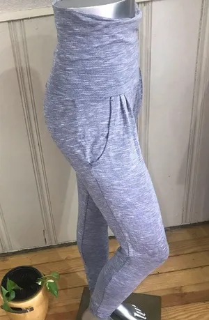 Nike Dri Fit High Waisted Gray Jogger Pants With Pockets Women's Size Small thumbnail 2