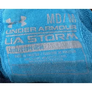 Chic Under Armour‎ Pullover Hoodie Sweatshirt Womens Sz M Teal Heavy Cotton 2012 thumbnail 6
