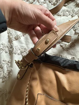 Steve Madden Bag Leather Tan Steven Shoulder Tote Brown Large thumbnail 5