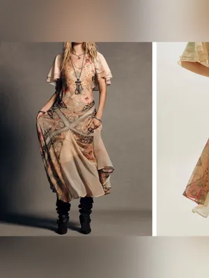 NWT Free People Celestial Nights Maxi Dress - fairy combo - small thumbnail 6