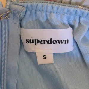 Superdown Revolve Sky Blue Floral Mini Dress Size Small Off The‎ Shoulder Girly thumbnail 14