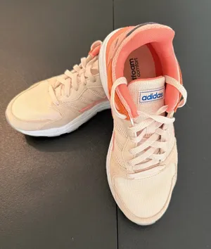 Adidas QT Racer 2.0 Cloudfoam Sneakers Pink White Size 8 thumbnail 1