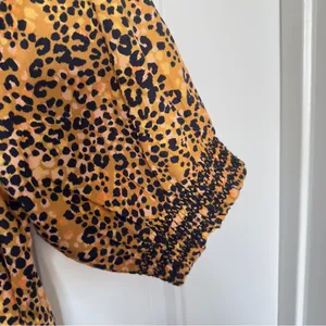 Saylor Kristin Large Leopard Print Tiered‎ Maxi Dress Cottagecore Prairie Boho thumbnail 12
