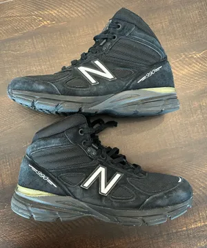 New Balance 990v4 Mid Made in USA Black Grey Size 8 Sneakers Shoes MO990BK4 thumbnail 2