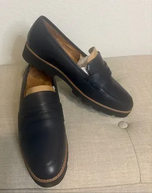 Vionic Cheryl II Lug Penny Loafers -navy blazer Leather Orthotic Support size11 thumbnail 1
