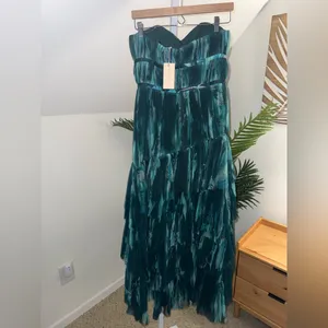 Hutch Lanza Strapless Tiered Ruffle Maxi Dress 0‎ NWT Anthropologie Tulle Gown thumbnail 7