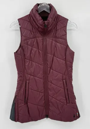 SmartWool Smartloft 150 Vest Full Zip Wool Lined Quilted Puffer Women’s Small thumbnail 1