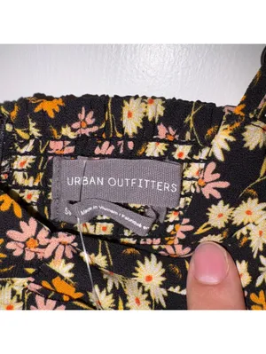Urban Outfitters NWT Floral Side Slit Small Spaghetti Strap Sun Dress Brand NEW thumbnail 3