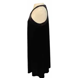 VTG Betsey Johnson Halter Dress Size 10‎ Black Velvet Cocktail Party Formal LBD thumbnail 5