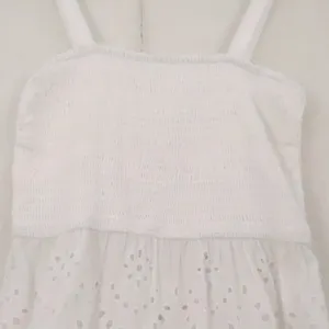 Goa Beachwear by Japna White Eyelet Maxi Dress Womens Size S Cotton Boho Cottage thumbnail 4