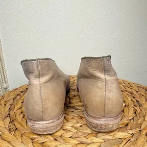Free People Royale Flats size 37.5 Taupe Leather cut out D’orsay shoes women’s thumbnail 4