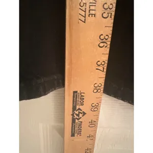 American Eagle Super High-Rise Ultra Wide Leg Jeans Black Strigid Womens 8 Short thumbnail 14