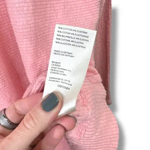 We The Free Pink Free People Casey Ribbed Knit Mock Neck Tunic Longline Sweater thumbnail 12