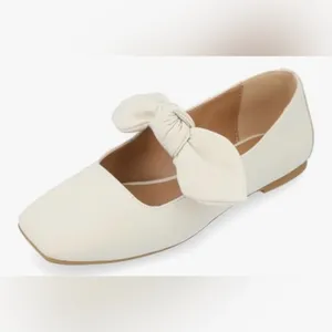 Journee Collection‎ Seralinn Tru Comfort Foam Mary Jane Bow Ballet Flats Size 9 thumbnail 3