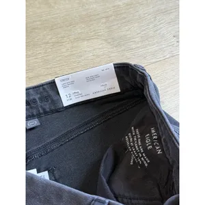NWT Womens American Eagle curvy mom jean stretch black super high‎ rise 12 31W thumbnail 4